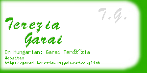 terezia garai business card